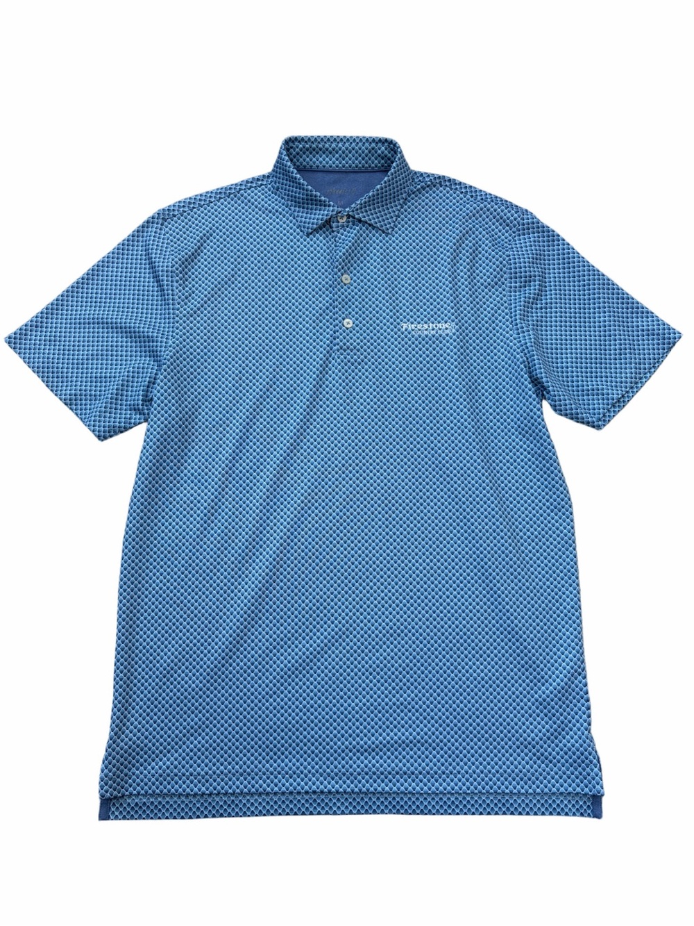 Johnnie-O Men’s Size Medium Blue Firestone Country Club Golf Performance Polo